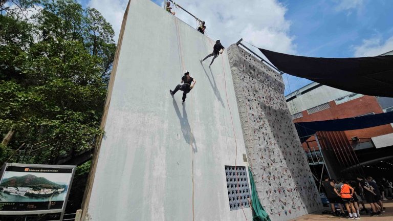 abseiling